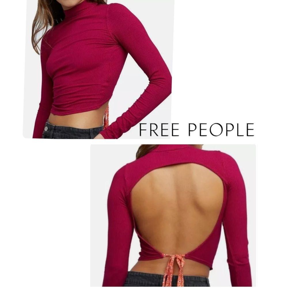NWT FREE PEOPLE Nightout Red Top (L)